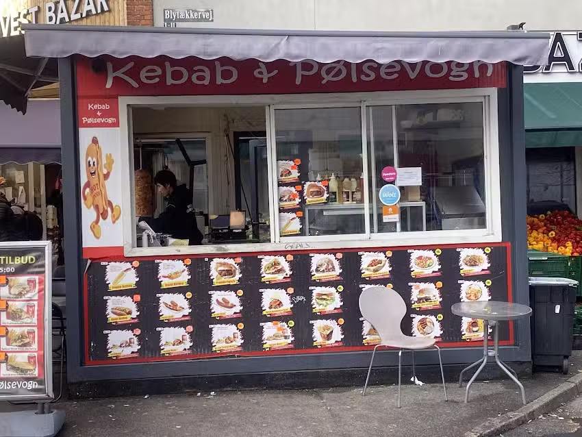 Kebab og p&oslash;lsevogn